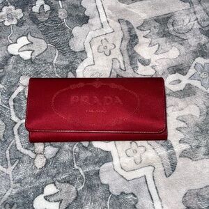 Red Prada wallet